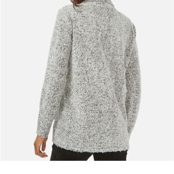 Vince Camuto - Womens Open Front Long Cardigan Sweater. Color — Silver Heather - Picture 3 of 6